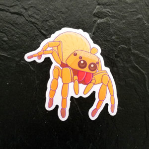 Jumping Spider Die Cut Sticker (3″x3″)