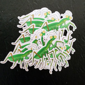 Mantis Die Cut Sticker (3″x3″)